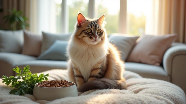 La meilleure alimentation pour chat avec des croquettes adaptées